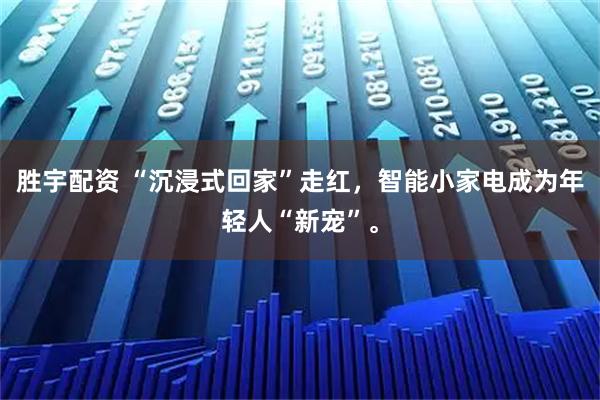 胜宇配资 “沉浸式回家”走红，智能小家电成为年轻人“新宠”。